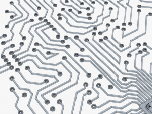 electronic circuit board brain v 1 Model 3D