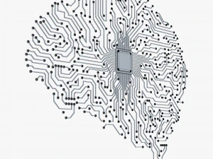 electronic circuit board brain v 1 3D Model