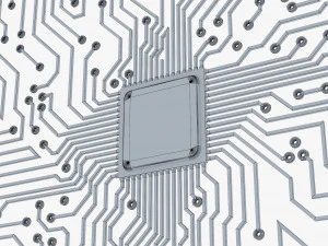 electronic circuit board brain v 1 3D Model