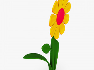 cartoon flower v 1 3D 模型