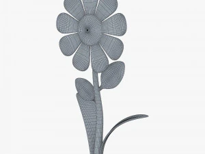 cartoon flower v 1 3D Model