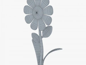 cartoon flower v 1 3D Model