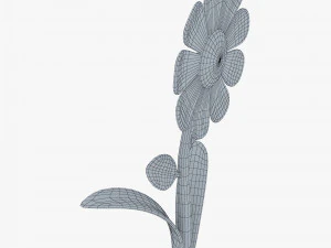 cartoon flower v 1 3D Model