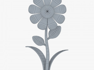 cartoon flower v 1 3D 模型