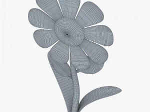 cartoon flower v 1 3D Model