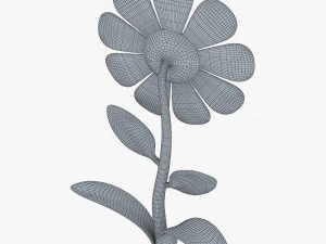 cartoon flower v 1 3D Model