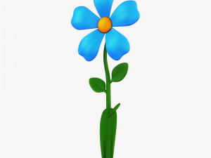 cartoon flower v 2 Modèle 3D