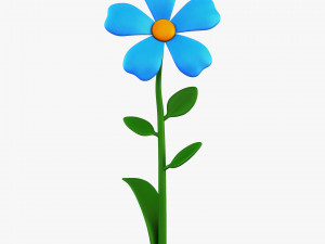 cartoon flower v 2 Modèle 3D