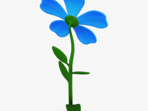cartoon flower v 2 Modèle 3D