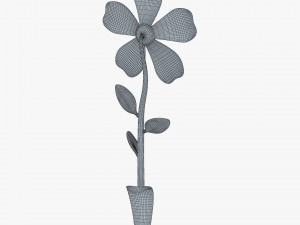cartoon flower v 2 Modèle 3D