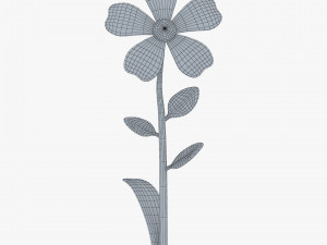 cartoon flower v 2 Modèle 3D
