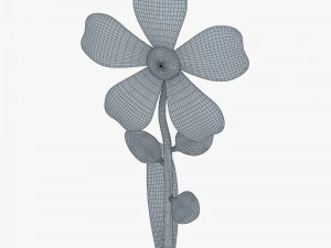 cartoon flower v 2 3D Model