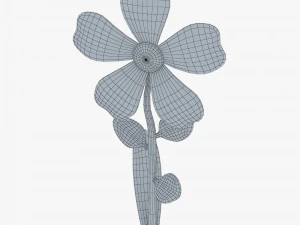 cartoon flower v 2 3D Model