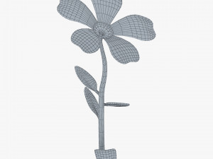 cartoon flower v 2 Modèle 3D