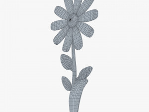 cartoon flower v 3 Model 3D