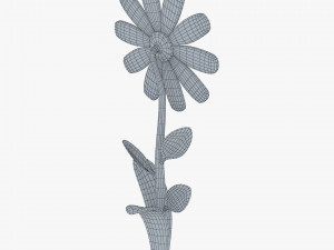 cartoon flower v 3 Model 3D