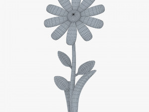 cartoon flower v 3 Model 3D