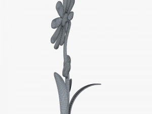 rysunkowy kwiat v 3 Model 3D