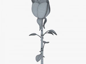 cartoon rose flower v 1 3D Model