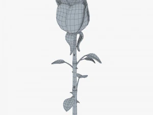 cartoon rose flower v 1 3D Model