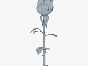 cartoon rose flower v 1 3D Model
