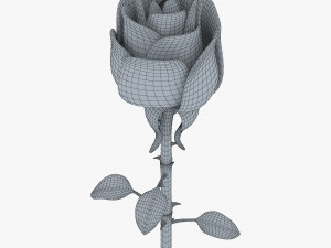 cartoon rose flower v 1 Modèle 3D