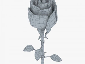 cartoon rose flower v 1 3D Model