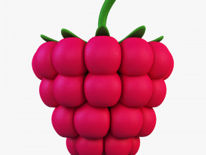 cartoon raspberry v 1 Model 3D