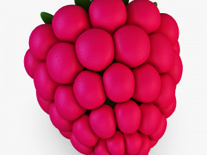 cartoon raspberry v 2 3D Model