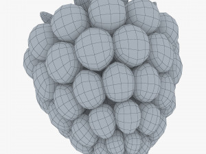 cartoon raspberry v 2 3D Model