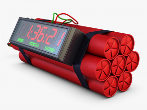 dynamite digital time bomb v 1 Modelo 3D