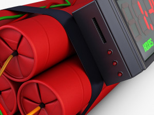 dynamite digital time bomb v 1 Modelo 3D