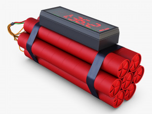 dynamite digital time bomb v 1 Modelo 3D