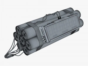 dynamite digital time bomb v 1 3D Model
