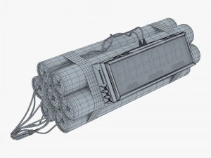 dynamite digital time bomb v 1 3D Model