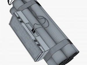 dynamite digital time bomb v 1 3D Model