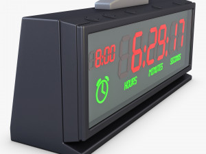 digital clock v 1 3D 模型