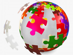 colored sphere puzzle v 1 3D मॉडल