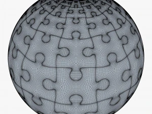 colored sphere puzzle v 1 3D Model