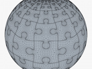 colored sphere puzzle v 1 3D मॉडल