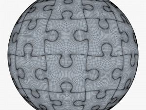colored sphere puzzle v 1 3D मॉडल