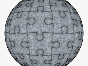 colored sphere puzzle v 1 3D Model