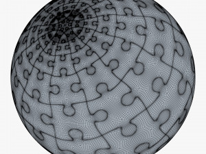 colored sphere puzzle v 1 3D मॉडल