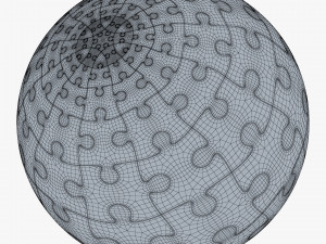 colored sphere puzzle v 1 3D मॉडल