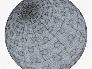 colored sphere puzzle v 1 3D Model