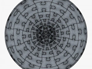 colored sphere puzzle v 1 3D Model