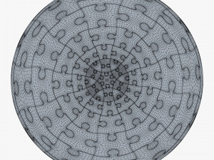 colored sphere puzzle v 1 3D मॉडल