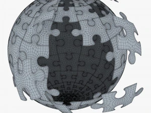 colored sphere puzzle v 1 3D Model