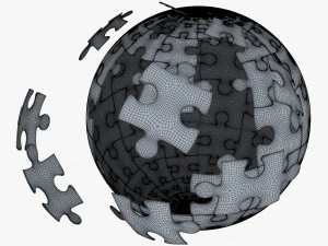 colored sphere puzzle v 1 3D Model