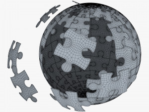 colored sphere puzzle v 1 3D मॉडल